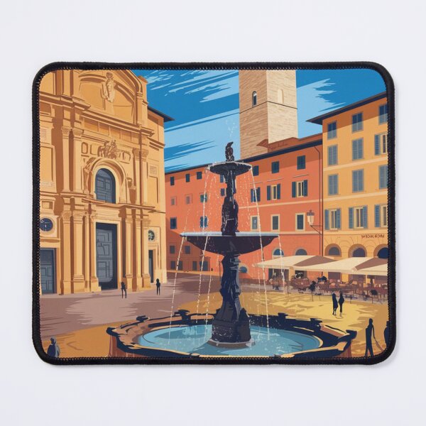 Item preview, Perugia Vintage Travel Poster designed and sold by TravelerRat.