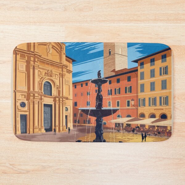 Item preview, Perugia Vintage Travel Poster designed and sold by TravelerRat.