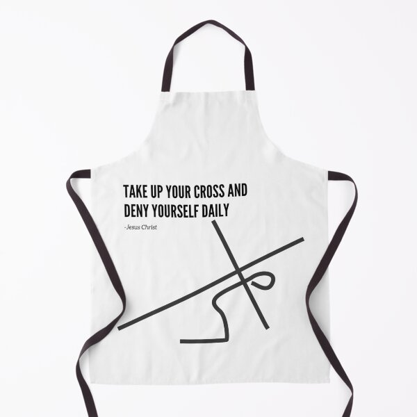 Item preview, TAKE UP YOUR CROSS AND DENY YOURSELF DAILY designed and sold by Faithloveshop.