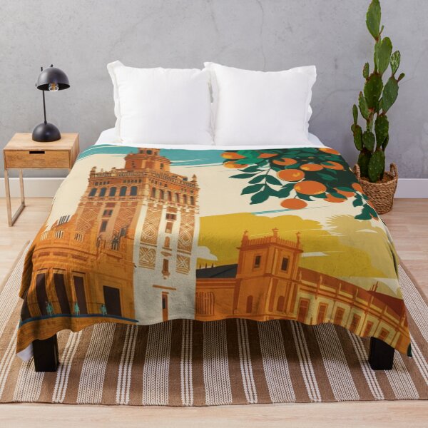 Item preview, Seville Vintage Travel Poster designed and sold by TravelerRat.