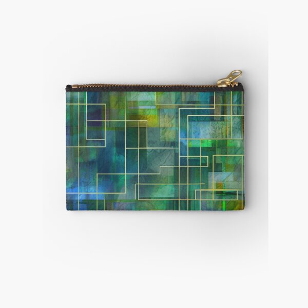 Item preview, Clear blue and green tones in geometric pattern designed and sold by Sigtrix.