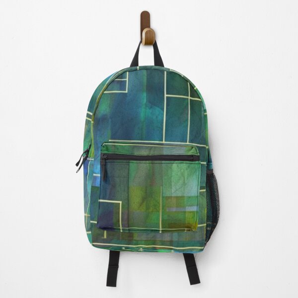 Item preview, Clear blue and green tones in geometric pattern designed and sold by Sigtrix.
