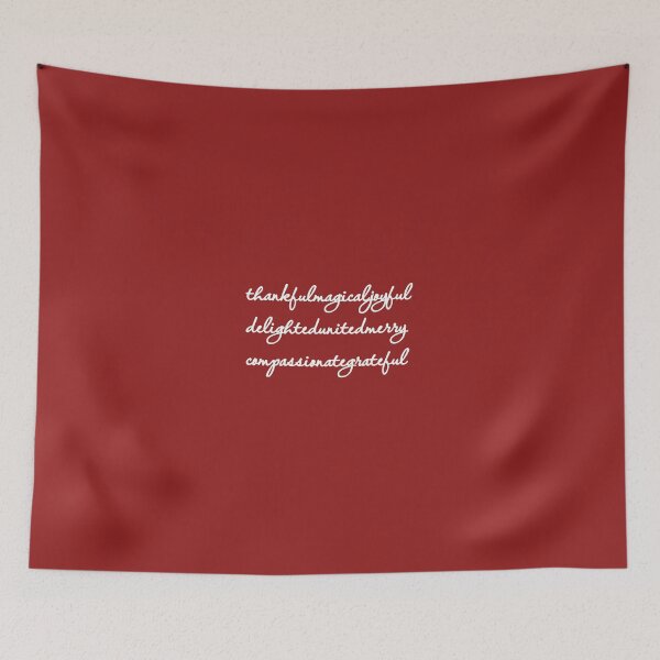 Item preview, Thankful magical joyful delighted united merry compassionate grateful designed and sold by MargLandmeter.