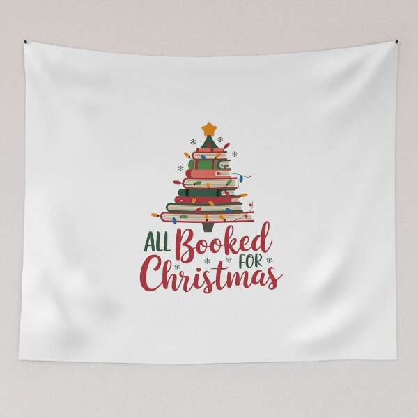 Item preview, All Booked For Christmas Book Tree designed and sold by SRXTees.