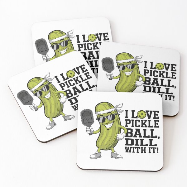 Item preview, Dill With It! Cool Pickle Pickleball Character  designed and sold by JPees.