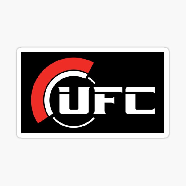 "UFC?" Sticker by vectorthreads Redbubble