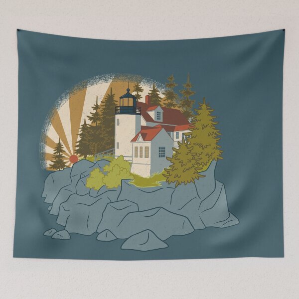 Item preview, Bass Harbor Head Light Station designed and sold by JadaFitch.