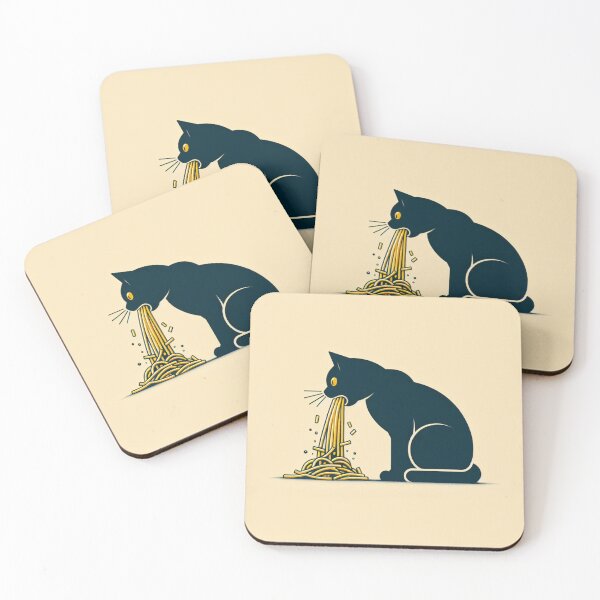 Item preview, Black Cat Pukes Spaghetti designed and sold by DSoriaDesign.