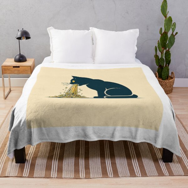 Item preview, Black Cat Pukes Spaghetti designed and sold by DSoriaDesign.