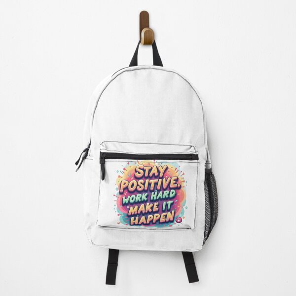 Item preview, Motivational Quote Poster: 'Stay Positive, Work Hard, Make It Happen' | Inspirational Wall Art for Home and Office Decor | Positive Vibes Quotes designed and sold by goldenstore0.