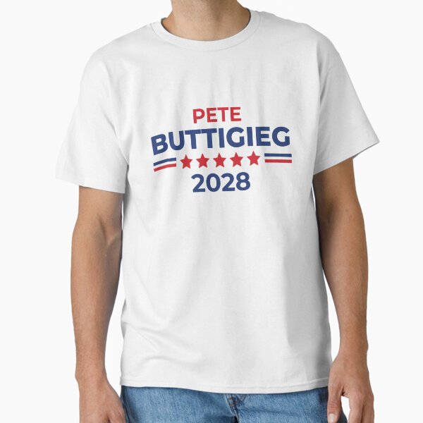 Aperçu de l'œuvre Pete Buttigieg, maire de 2028 Pete pour président créée et vendue par The Junto Shop.