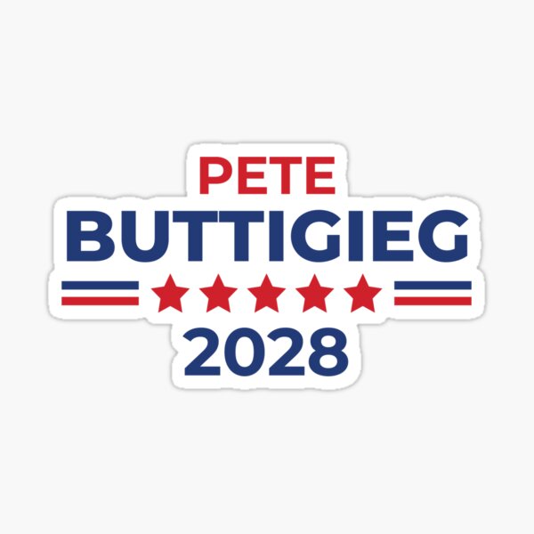 Vista previa del artículo con la obra «Pete Buttigieg 2028 Alcalde Pete para presidente», diseñado y vendido por The Junto Shop.