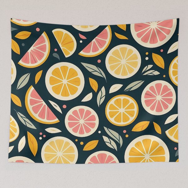 Item preview, Vibrant citrus pattern designed and sold by Haji  Kamora.