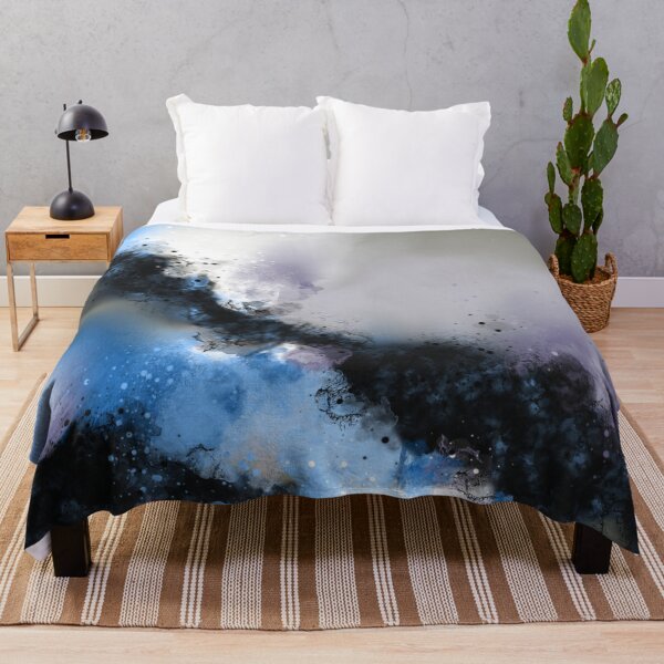 Item preview, The Storm Is Coming - Blue Purple Black White Abstract designed and sold by Joey Santiago.