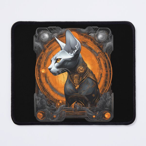 Item preview, Futuristic Sphynx Cat Art – Sci-Fi Inspired Design designed and sold by MystiqSlav.