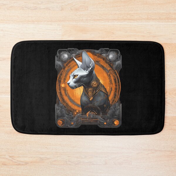 Item preview, Futuristic Sphynx Cat  Art – Sci-Fi Inspired Design  designed and sold by MystiqSlav.