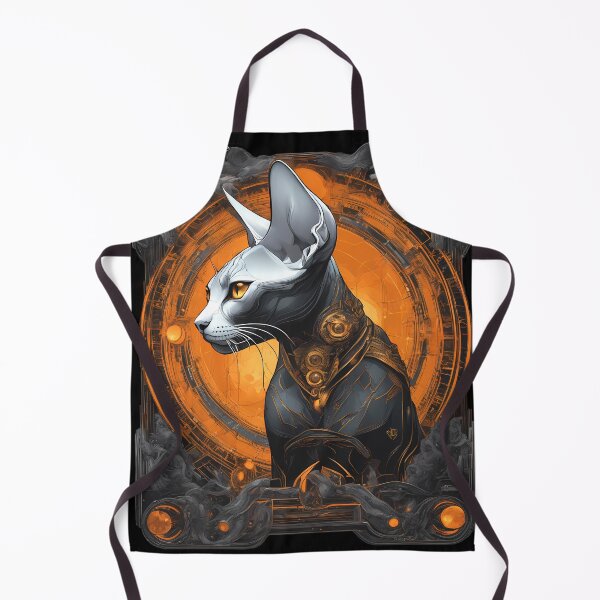 Item preview, Futuristic Sphynx Cat Art – Sci-Fi Inspired Design designed and sold by MystiqSlav.