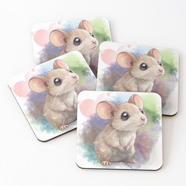 Item preview, Adorable Big-Eyed Mouse Art designed and sold by Angellacelin.