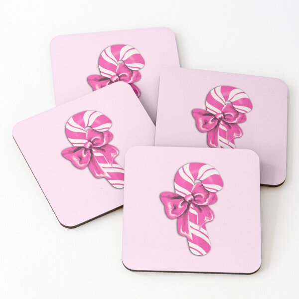 Item preview, Cute Vintage Christmas Girly Pink Candy Cane Bow designed and sold by tanjica.