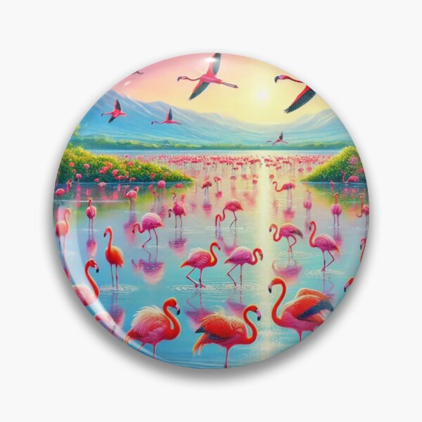 Item preview, Land Of Flamingoes designed and sold by Dream Bloom Gallery.