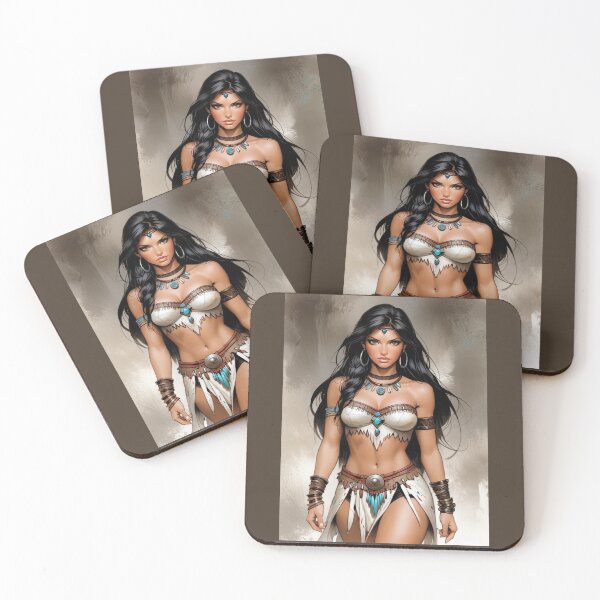 Item preview, Native American Indian Woman designed and sold by ArtCraftLab.