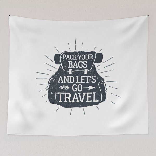 Item preview, Pack Your Bags And Let's Go Travel designed and sold by Sloth Astronaut.