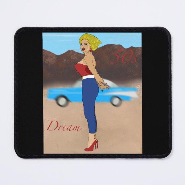 Item preview, Hot Sexy Lady Retro Vintage Hand Drawn Art designed and sold by Lartheviking.