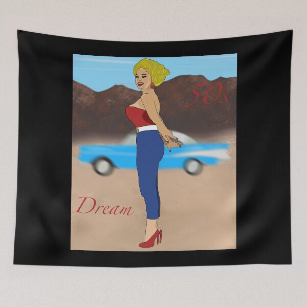Item preview, Hot Sexy Lady Retro Vintage Hand Drawn Art  designed and sold by Lartheviking.