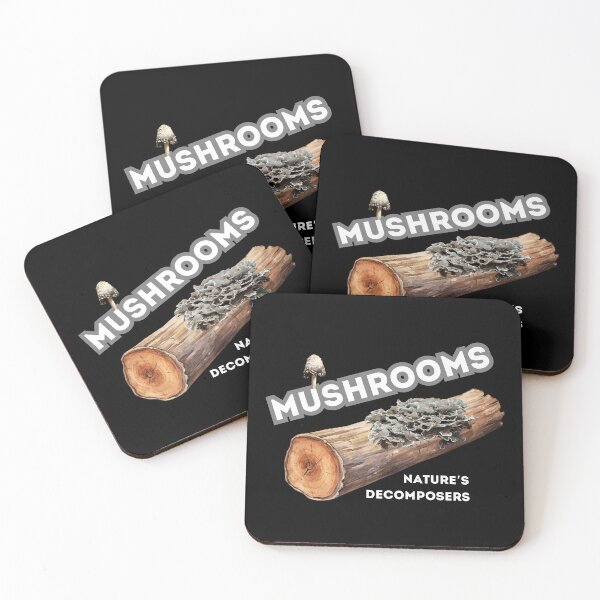 Item preview, Nature's Decomposers Shelf Mushroom on a Log designed and sold by Heatherf-NNB.