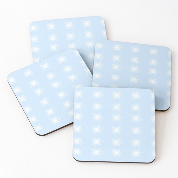 Item preview, Geometric Snowflakes in Icy Blue, Christmas Theme designed and sold by patternicco.