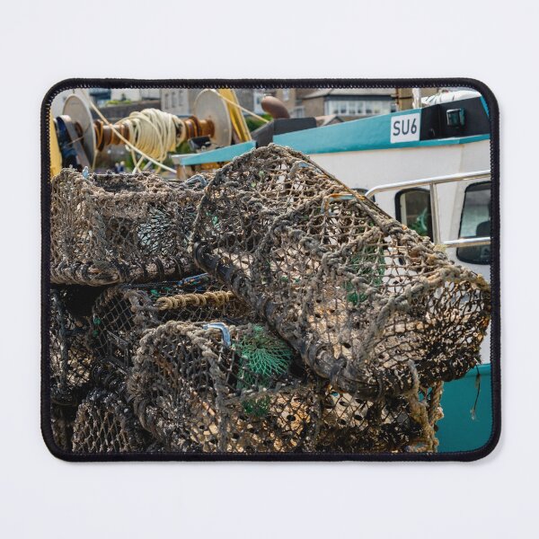 Item preview, Close up of crab and lobster pots on the harbour wall designed and sold by yackers1.