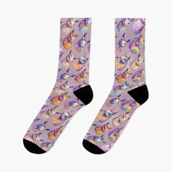 Item preview, Rainbow Llama Magic Pattern  designed and sold by natalidesign.