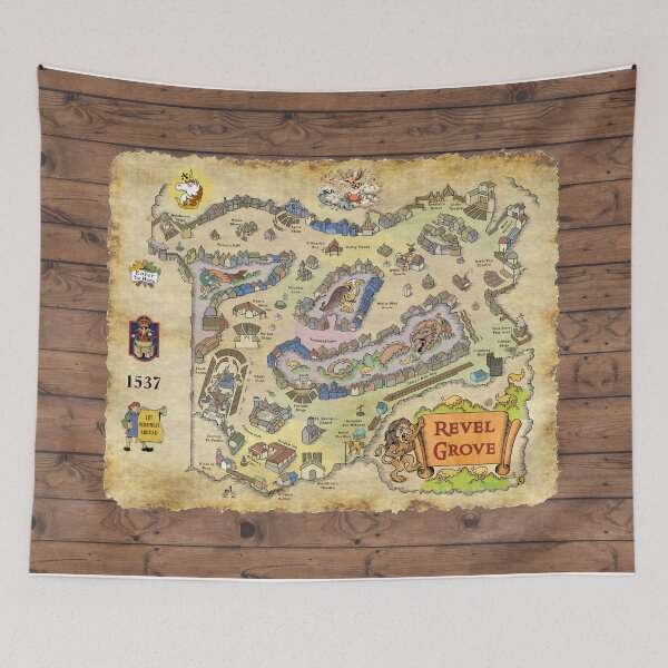 Item preview, Map of Revel Grove - 1537 designed and sold by Art Off the Wood.