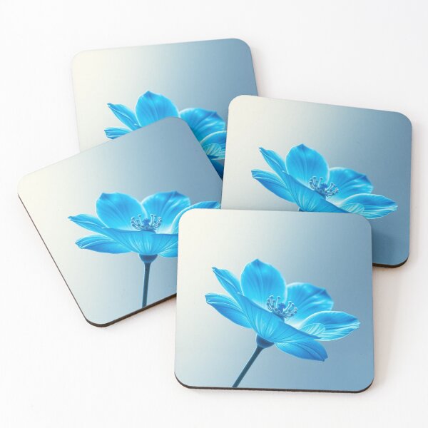 Item preview, elegant blue flower designed and sold by melissabeta.