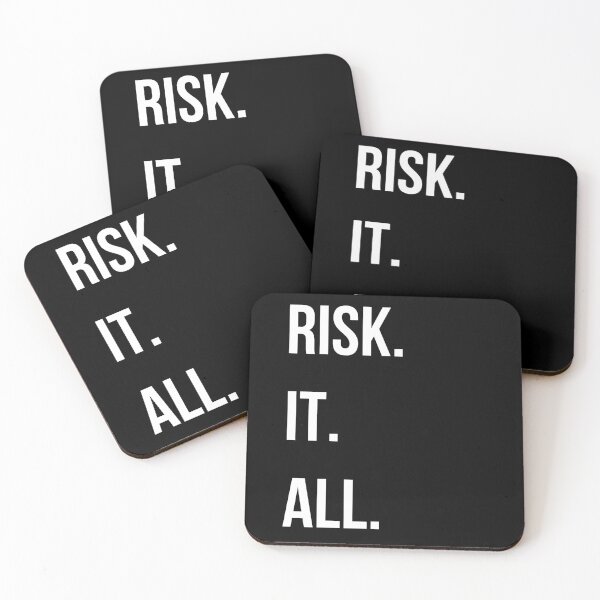Item preview, Risk It All - white designed and sold by VasInd.