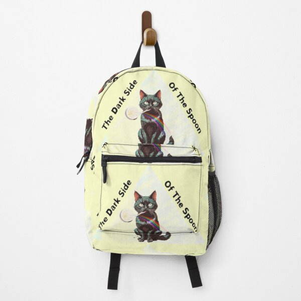 Item preview, magic triangle "The dark side of the spoon" retro style cat designed and sold by Hen-C-Art.