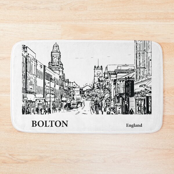 Artikelvorschau, Bolton, England entworfen und verkauft von Lakeric Cityscapes.