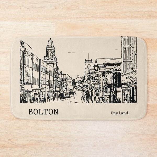Artikelvorschau, Bolton, England entworfen und verkauft von Lakeric Cityscapes.