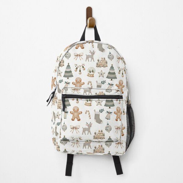 Aperçu de l'œuvre Motif de Noël aquarelle bohème blanc créée et vendue par Lisetta Collection.