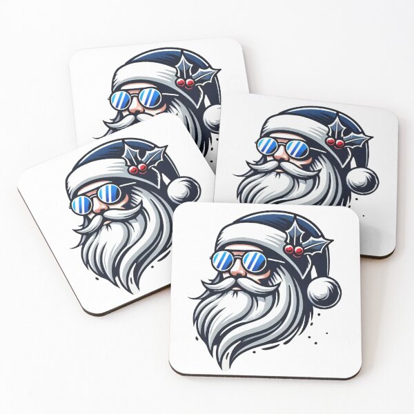 Item preview, Cool Santa Claus with Sunglasses and Navy Hat Christmas Art designed and sold by lubushop1.