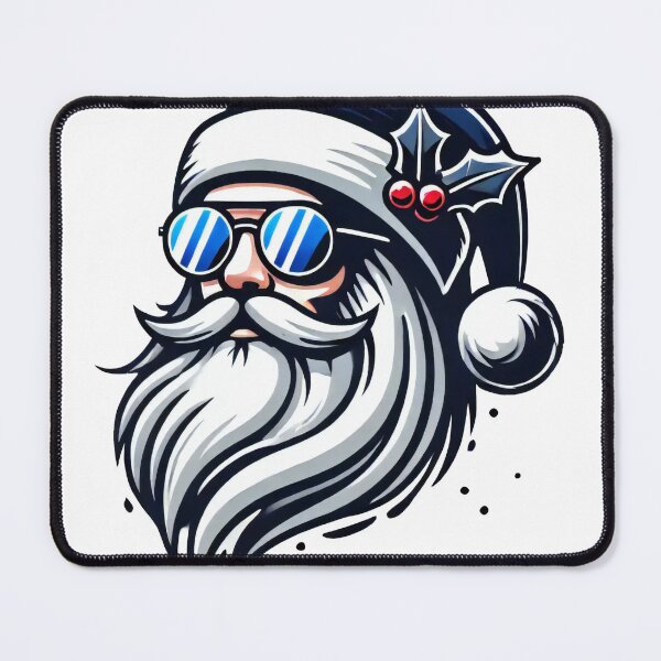 Item preview, Cool Santa Claus with Sunglasses and Navy Hat Christmas Art designed and sold by lubushop1.