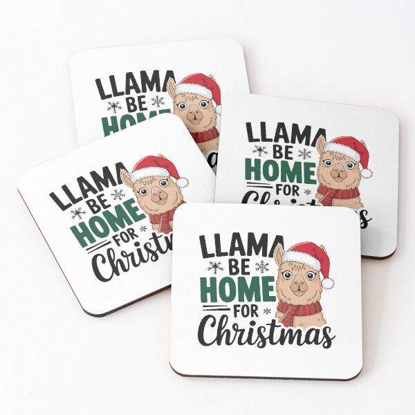 Item preview, Llama Be Home for Christmas designed and sold by mergmart.