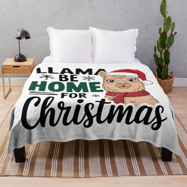 Item preview, Llama Be Home for Christmas designed and sold by mergmart.