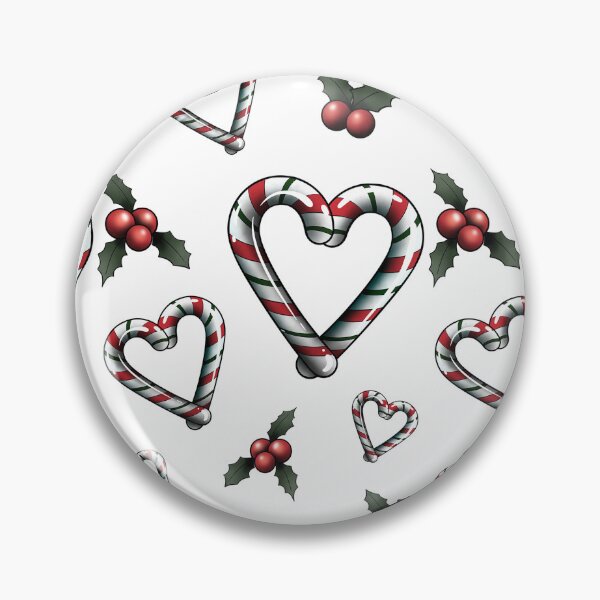 Item preview, Candy Cane Heart designed and sold by RetroCoven.