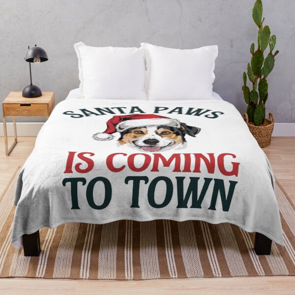 Item preview, Santa Paws Is Coming to Town designed and sold by mergmart.