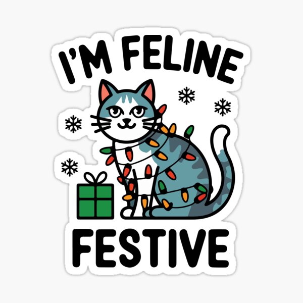 Item preview, I’m Feline Festive – Christmas Cat designed and sold by mergmart.
