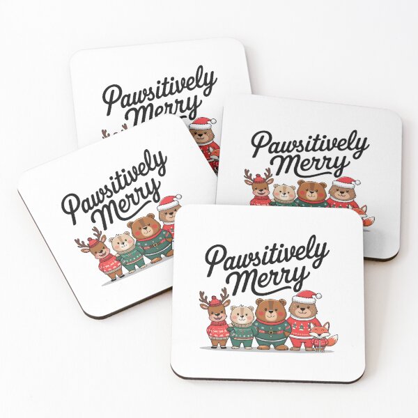 Item preview, Pawsitively Merry Christmas Animals designed and sold by mergmart.
