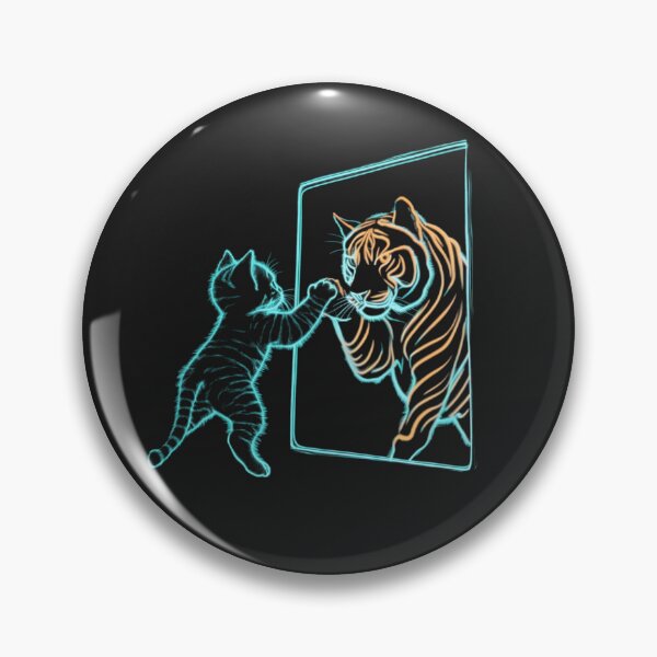 Item preview, Kitten’s Inner Tiger designed and sold by AI-Only Creations.