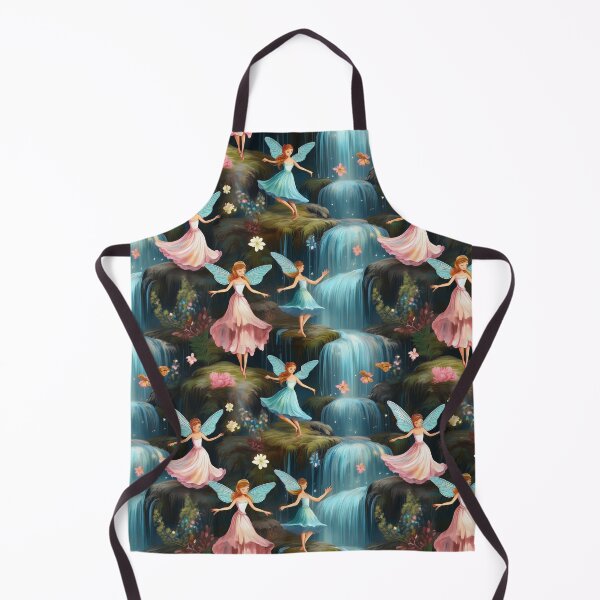 Item preview, Fairy Fun: A cheerful pattern with fairies having fun in a waterfall, laughing, playing, and splashing around. designed and sold by Grang Art Artistic Designs.