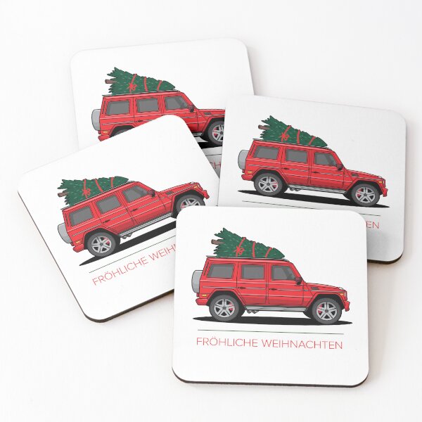 Item preview, Merc 4x4 SUV Luxury Car Red Christmas Wagon designed and sold by blackdogshop.